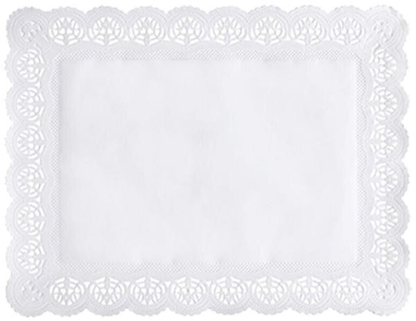 Papstar Spitzenpapiere eckig Papier 34 x 26 cm weiß 100 Stück