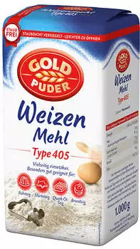 Goldpuder Weizenmehl Type 405