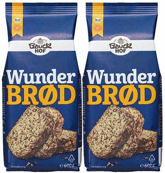 Bauckhof Bio Wunderbrød Haferflockenbrot Backmischung (2x600g)