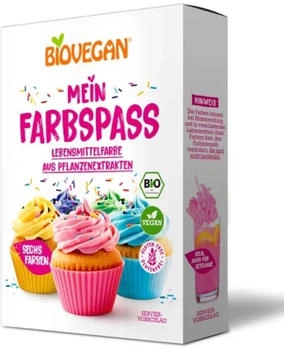 Biovegan Bio-Lebensmittelfarbe Farbspa&szlig; 6 x 8 g (14510)