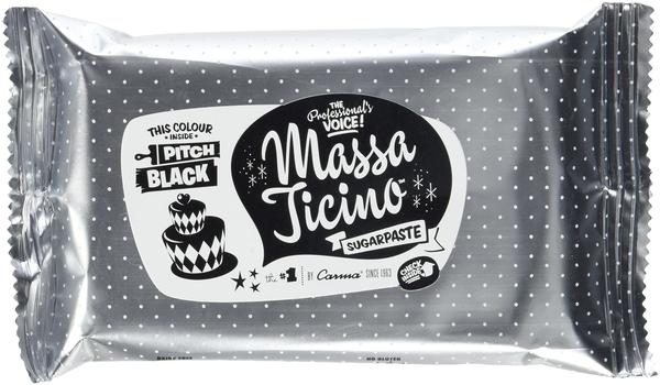 Carma Massa Ticino Sugarpaste Pitch Black (250g)