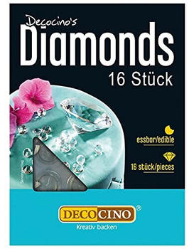 Dekoback Essbare Diamanten weiß 16 Stück