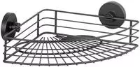 Vacuum-loc&reg; Eckablage Bari Schwarz, Wandablage, Befestigen Ohne Bohren, Schwarz,