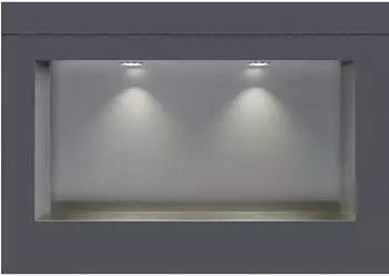 Bernstein NT306010X Wandnische Edelstahl gebürstet 30x60x10cm 2x LED-Spot (0047793398846)