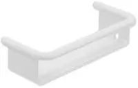 Hewi Serie 480 Duschkorb 480.03.00160DX mit Haken, pulverbeschichtet wei&szlig; tiefmatt
