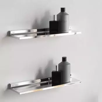 Laufen Kartell Ablage Selfish wandmontiert Silber Silber