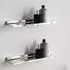 Laufen Kartell Ablage Selfish wandmontiert Silber Silber