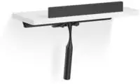 Giese Noka Duschkonsole 50820-14 mit Haken und Wischer, schwarz matt, Material...