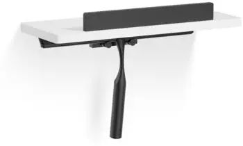 Giese Dusch Konsole mit Haken und Wischer schwarz matt