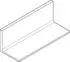 Axor Universal Rectangular Ablage brushed nickel