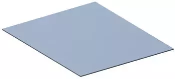 KEUCO Edition 11 Art Abdeckplatte 400 x 4 x 483 mm Glas blue satin sat. Glas blue satin satiniert