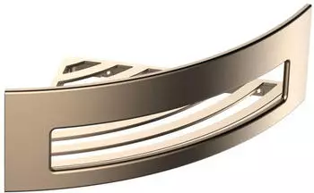 emco System 2 Eckwandkorb 354500721 Eckma&szlig; 185mm, mit verdeckter Befestigung, gold poliert