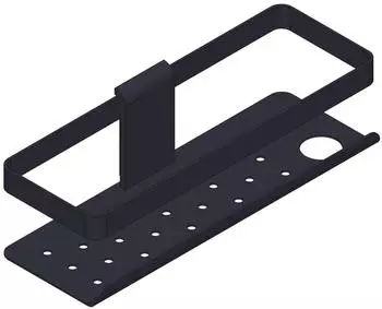 Giese Newport Duschkorb 30819-14 Halter f&uuml;r Rasierer, schwarz matt