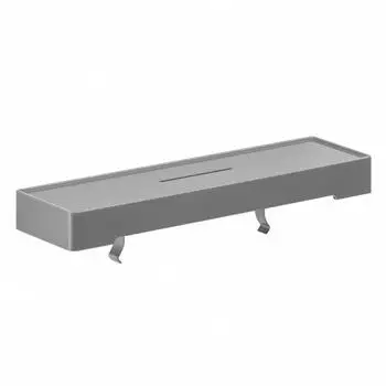 Herzbach Ceo Duschmittel-Ablage 36.220120.1.09 260 x 68 mm, Oberfl&auml;che Kunststoff grau