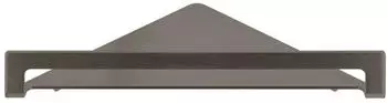 Herzbach Design iX PVD Eckablage Black Steel Wandmontage 216mm (21821000140)