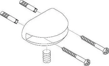 Hansgrohe Halter Axor f&uuml;r Glasablage chrom 40255000