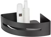 WENKO Eckregal "Turbo-Loc Modell Bivio" aus Aluminium f&uuml;r Shampoo, rostfrei,