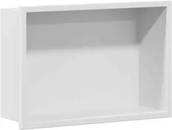 vidaXL Duschnische Edelstahl wei&szlig; 30x20x9,5cm (42012661)
