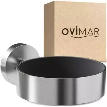 ovimar Ronne Haartrocknerhalter, Edelstahl, silber, Wandmontage (81004208)