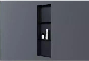 Bernstein Wandnische NT309010X randlos, Edelstahl, 30x90x10cm, schwarz (NT309010X)