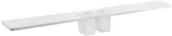 Sapho ABELINE Ablage + 2x Glas, 1000mm, Rockstone, wei&szlig; matt (AE102-0101-01)