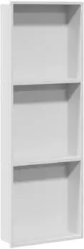 vidaXL Duschnische Edelstahl wei&szlig; 90x30x9,5cm (42012679)