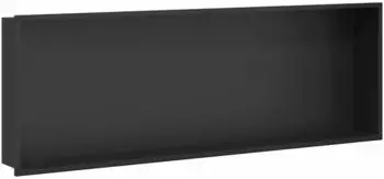 vidaXL Duschnische 90x30x9,5cm Edelstahl schwarz (42012675)