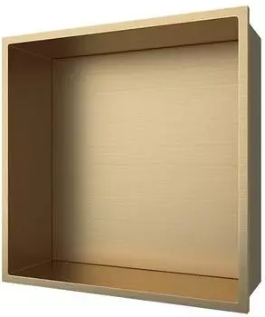 Aloni Wandnische Edelstahl gold geb&uuml;rstet 305x305x100mm (HEC30BG)
