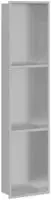 vidaXL Duschnische Silber 90 x 20 x 9,5 cm Edelstahl