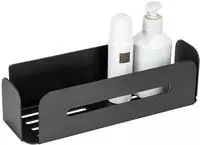 WENKO Duschregal "Turbo-Loc Modell Bivio" aus Aluminium f&uuml;r Shampoo, rostfrei,