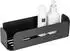 Wenko Turbo-Loc Wandablage Bivio Black, Aluminium, matt schwarz (26069100)