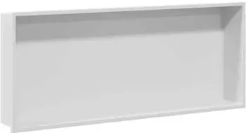 vidaXL Duschnische 75x30x9,5cm Edelstahl wei&szlig; (42012673)