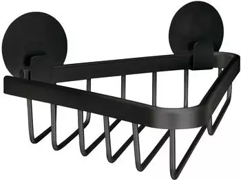 Kleine Wolke Rocco Duschkorb dreieckig, schwarz, Aluminium (8061926804)