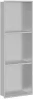 vidaXL Duschnische Silber 90 x 30 x 9,5 cm Edelstahl