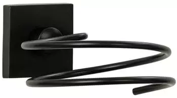 Fackelmann New York Haartrockner-Halter Zink matt schwarz
