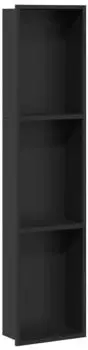 vidaXL Duschnische schwarz 90x20x9,5cm Edelstahl (42012666)