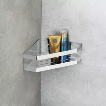 Schöner Wohnen Meleto Eckablage, Edelstahl, silber glänzend (25931197)