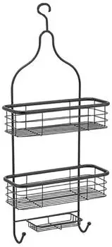 MSV Dusch-Regal Aluminium, matt schwarz (140044)