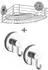 Wenko Vacuum-Loc Eckablage Bari mit Haken, 3-tlg., verchromt (71233800)