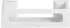 Wenko Turbo-Loc Bralia Wandablage weiß, Kunststoff ABS (25579100)
