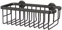 TESA 40596-00000-00, tesa MOON Duschkorb, Graphite, Badaccessoire Duschablage...