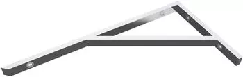 doporro WH02 Regalträger Edelstahl silber 450x250mm (WH02)