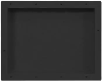 vidaXL Duschnische matt schwarz 41x51x10cm