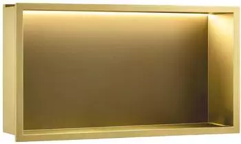 REA Wandeinbau-Regal LED 30x60cm geb&uuml;rstetes Gold (REA-08543)