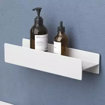 doporro Reglo-03 Duschablage Aluminium-Magnesium 40cm, matt weiß (Reglo-03)