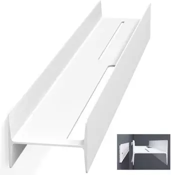 doporro Reglo-03 Duschablage 80cm, Aluminium-Magnesium, matt weiß (Reglo-03)