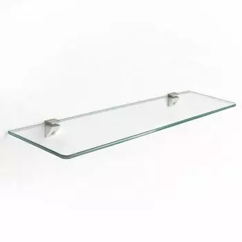 Tulup Glasablage Wandregal, geh&auml;rtetes Glas, transparent, 40x13cm