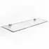 Tulup Glasablage Wandregal, gehärtetes Glas, transparent, 40x13cm