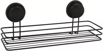 MSV Joey Duschablage Saugnapf, Stahl, mattschwarz (142753)