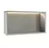 REA Wandeinbau-Regal LED 30x60cm gebürsteter Stahl (REA-08544)